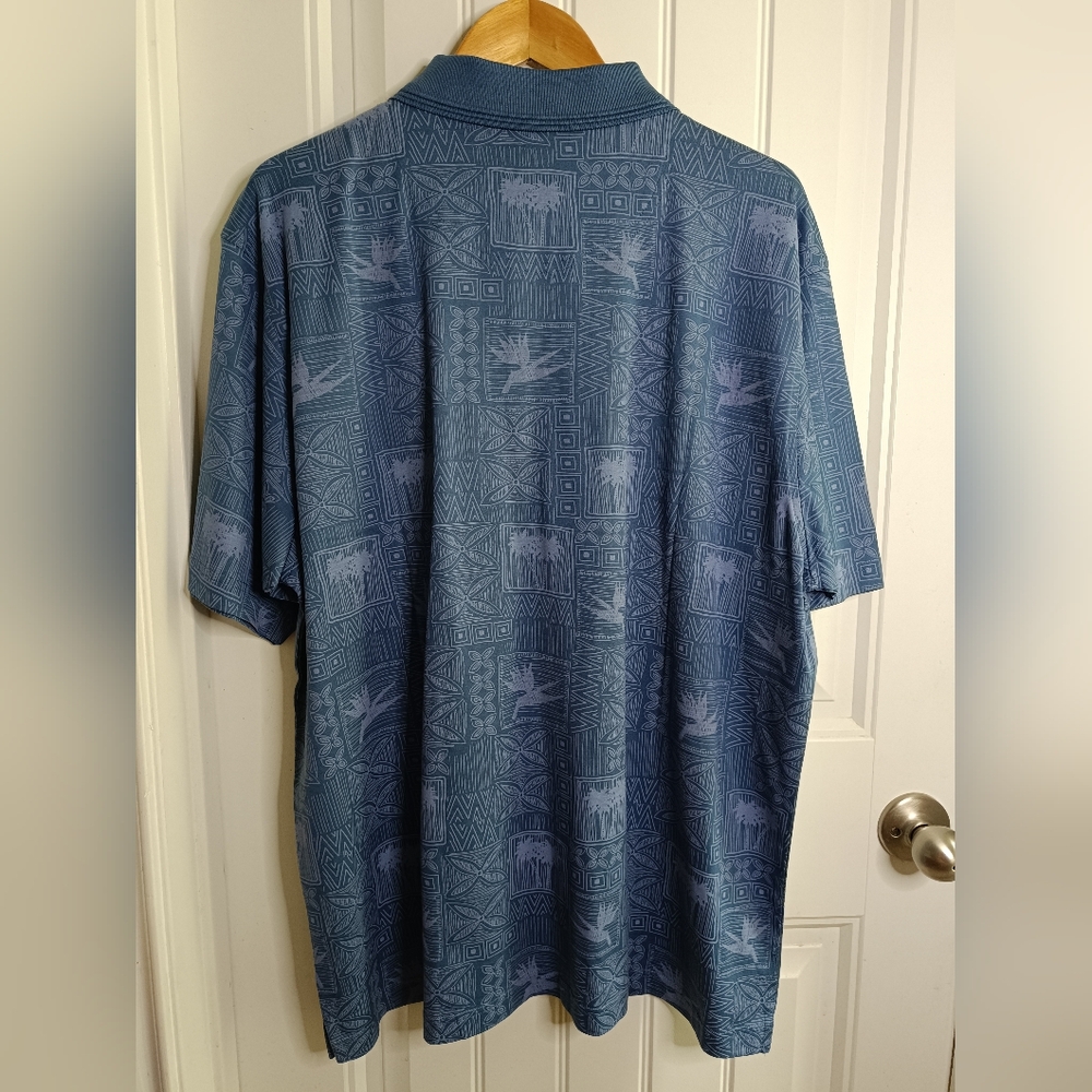 NWT Large Kona Kai Cotton Polo Golf Beach Tropical Island Vacation Casual Hawaii - Picture 6 of 6